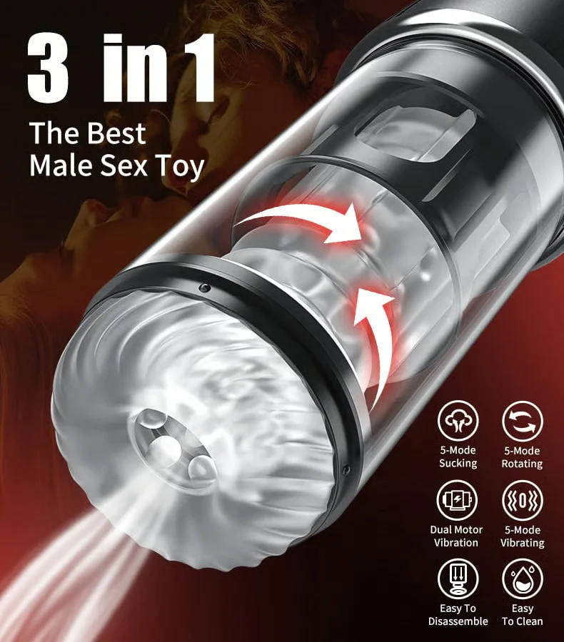 Widowmaker - Rotating Sucking Enjoy Inflation & Twist Massage Fun Masturbation Stroker