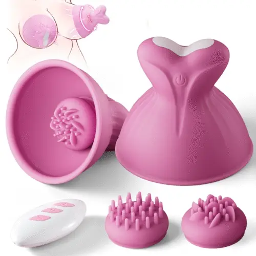 Tarzanee - 7 Vibrating & Rotation Nipple Toys with Replaceable Message Head
