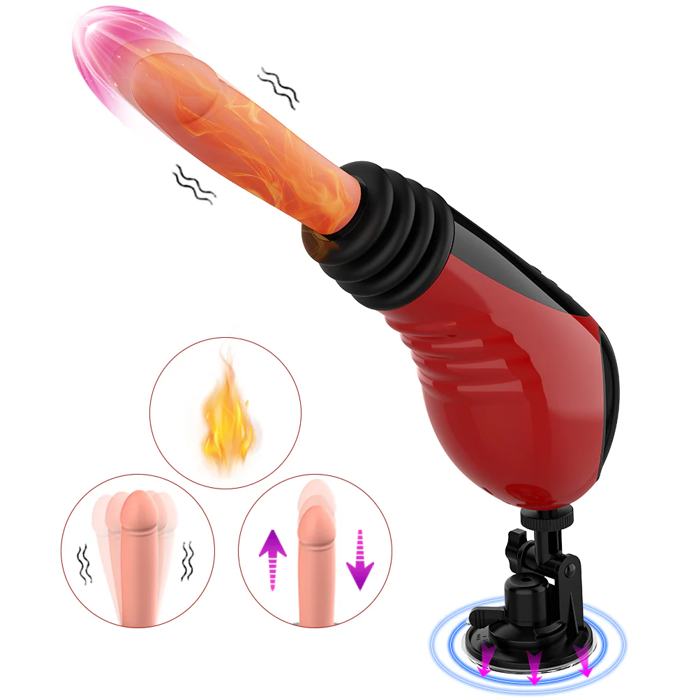 Tarzanee - 9 Thrusting Vibrating Heating Dildo Sex Machine