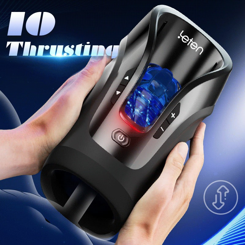 Tarzanee -Leten 3D Fleshy Telescopic Vibrating Automatic Male Masturbator Blowjob Stroker