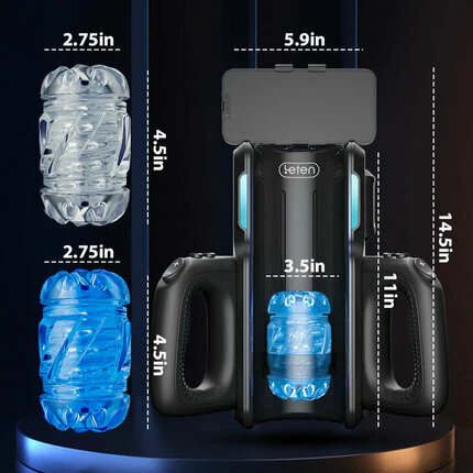 Leten - Interactive Transparent Stroker 10 Thrusting, 4,72?in Deep Stroke & Realistic Moaning Voice Stroker