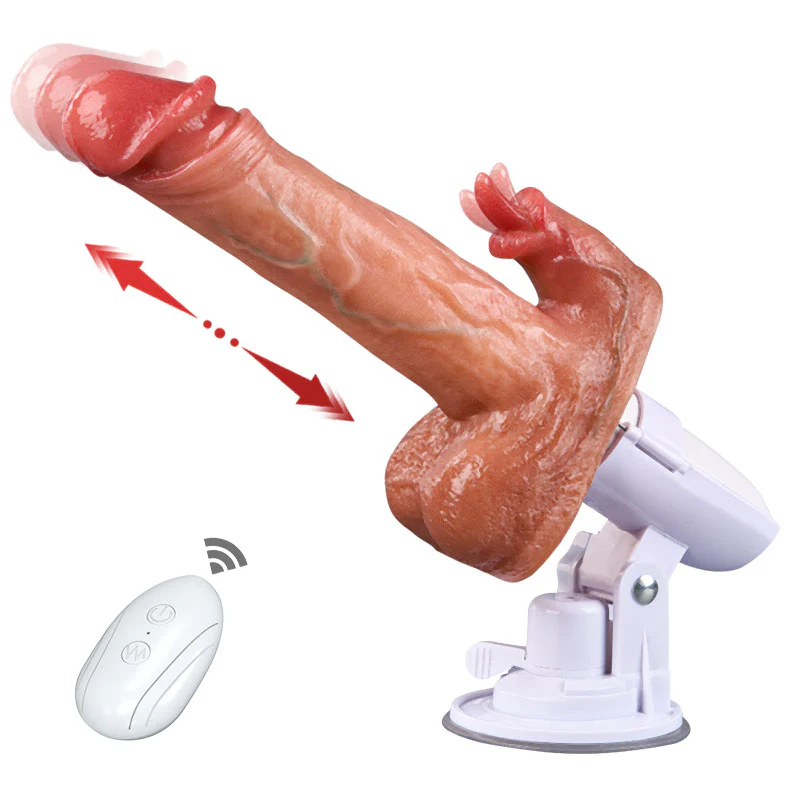 Tarzanee - Sex Machine 90�� Automatic Adjustable 8 Thrusting & Vibrating & Licking Dildos Vibrator