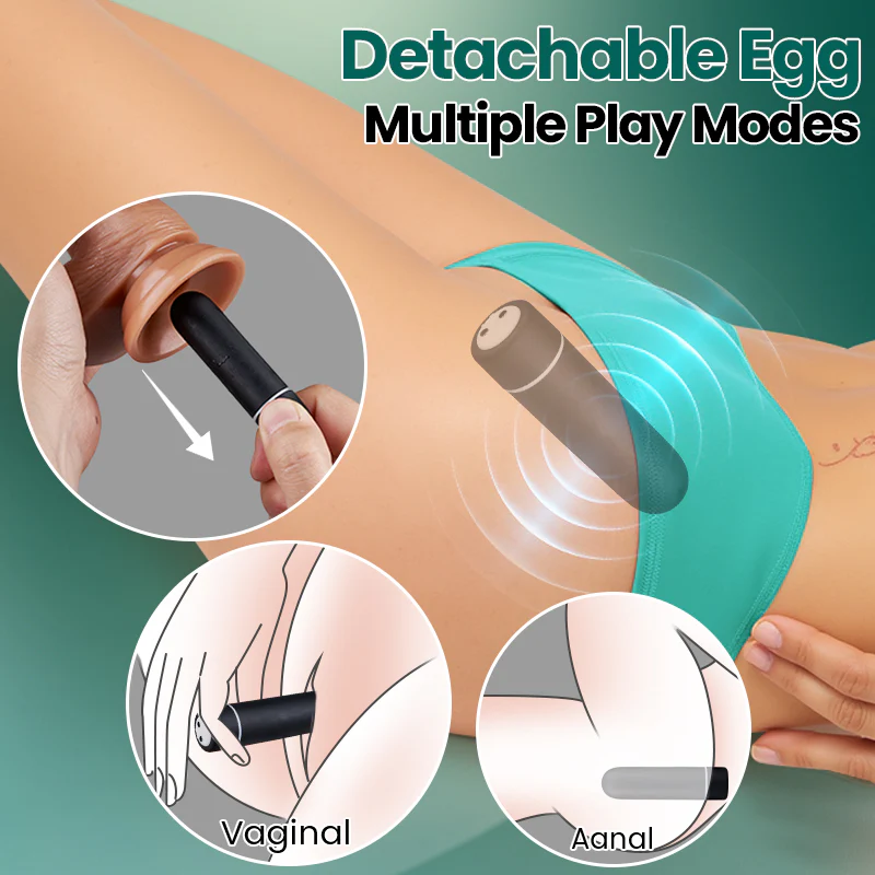 Tarzanee - 9 Vibration Strap-on Dildo for Gay Lesbian Couple Play