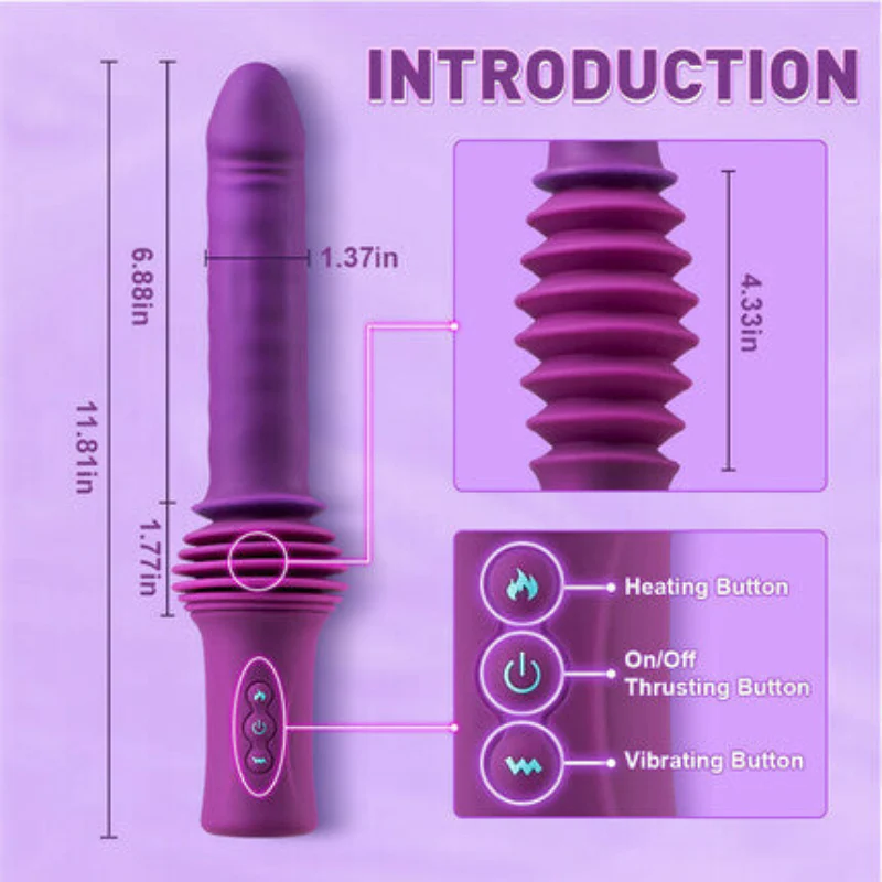Powerful 145 Inch Thrusting Dildo Machine 11.81 Inch