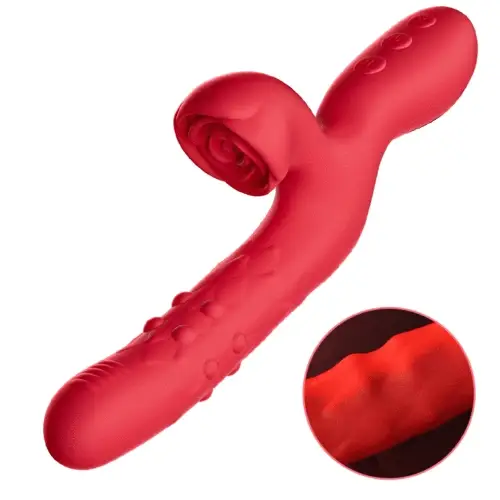 Tarzanee - 7 Thrusting Wiggling Rose Stimulator Vibrator