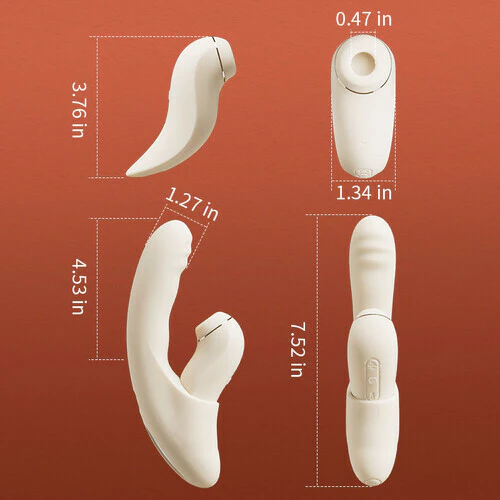 Tarzanee - 4 IN 1 APP Control Thrusting Sucking Heating G-spot Vibrators Detachable Stimulator