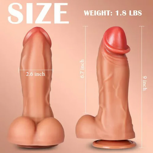 Tarzanee- Thick 2.6IN Diameter Vibrating & Thrusting Modes Lifelike Dildo Vibrator Sex Toys