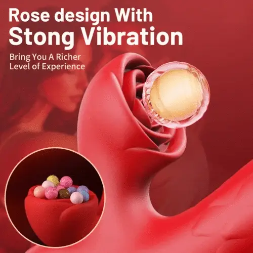 Tarzanee - 7 Thrusting Wiggling Rose Stimulator Vibrator