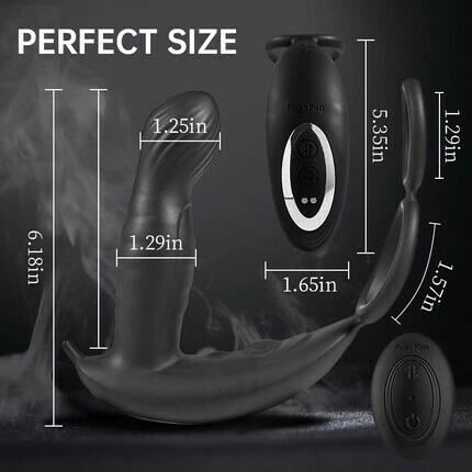 Tarzanee - 5 Thrusting 10 Vibrating Direct Prostate Massager with Cock Ring