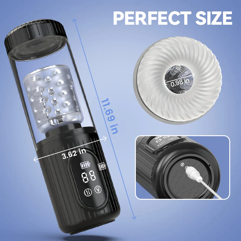 Aisia-4 Suction 5 Thrusting Rotating 3 in 1 Sex Stroker