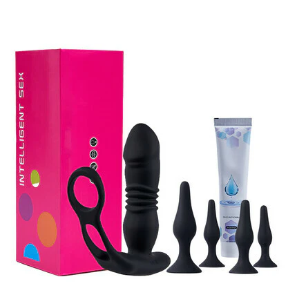 Tarzanee 6 in 1 Thrusting Vibrating Prostate Massager Set