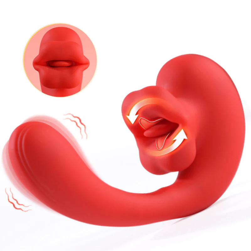 Tarzanee - Tongue Licking Vibrator with 10 Biting Clitoral Stimulators