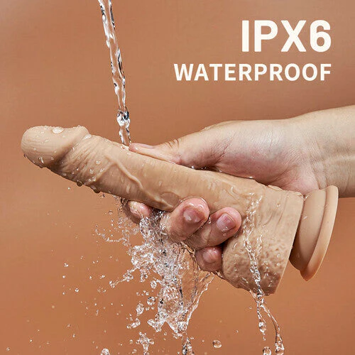 Tarzanee - Hollow Flapping Silicone Dildo Vibrator 8.38 IN