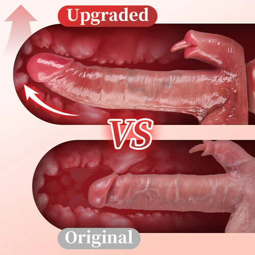 Tarzanee - UPGRADED 10.43 In Longer Licking Heating Thrusting Swinging Lifelike Dildo