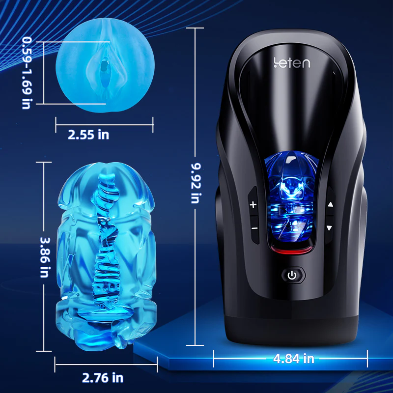 Tarzanee -Leten 3D Fleshy Telescopic Vibrating Automatic Male Masturbator Blowjob Stroker