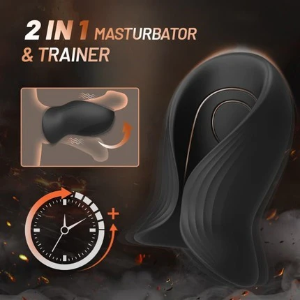 Tarzanee - 12 Super Vibrating 2 in 1 Male Penis Vibrator