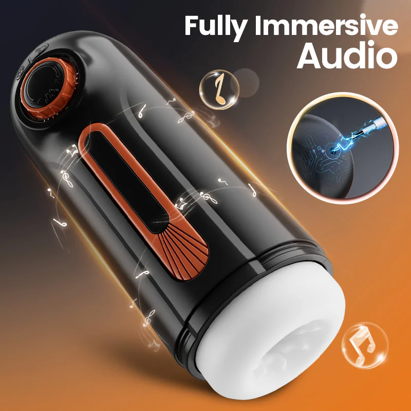 Chris-6 IN 1 10 Vibrating & Thrusting with 4 Sucking Automatic Knob Adjusting Male Masturbator