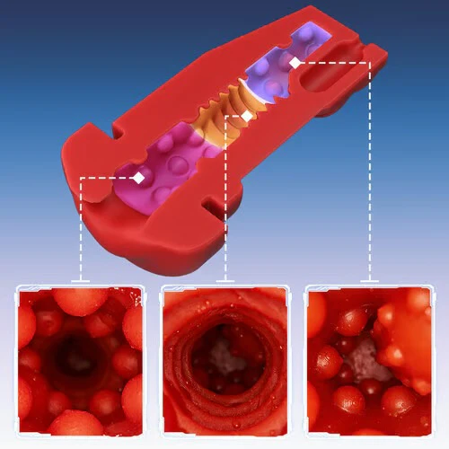 Soren - City Lights Red Sucking Mouth Vibrating Male Stroker