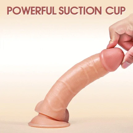Tarzanee - Upturned Design Silicone Dildo with Suction Cup 7.67In