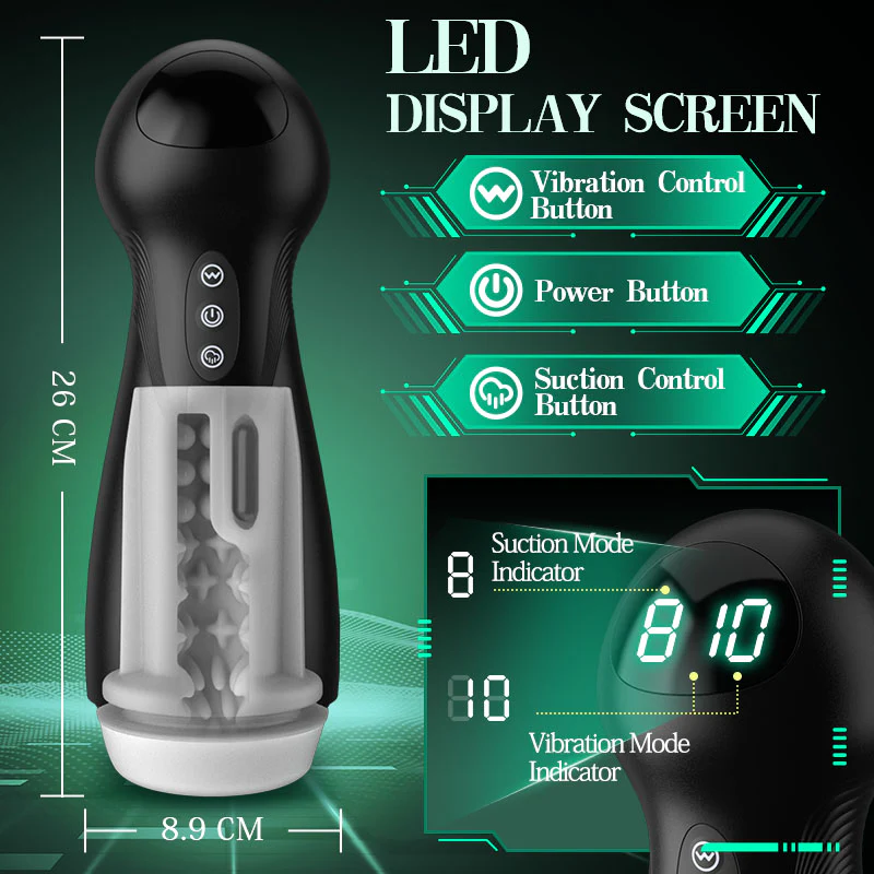 SolaceX - Intense Suction & Vibration Pleasure Male Stroker Masturbator