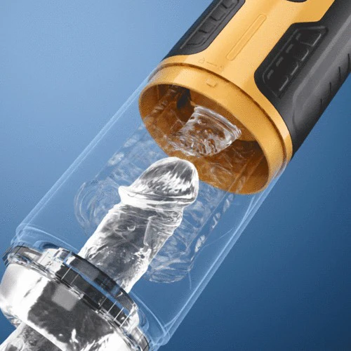 CREAMPIE - 5 IN 1 Licking Massage Thrust Rotation Vibrating Burst Stroker