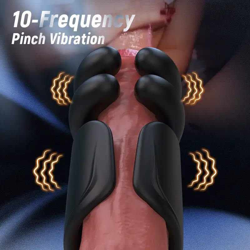 Tarzanee - Evans 10 Pinch Beating Finger Vibrations Penis Vibrator Male Glans Trainer