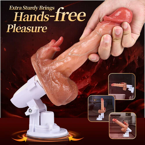 Tarzanee - Sex Machine 90�� Automatic Adjustable 8 Thrusting & Vibrating & Licking Dildos Vibrator