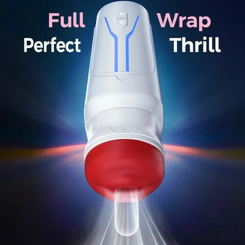 Soren - City Lights Red Sucking Mouth Vibrating Male Stroker