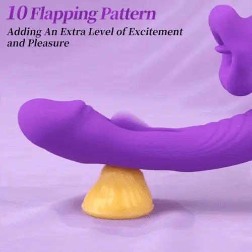 Tarzanee - Upgraded Mouth-Shaped 3 In 1 Flapping & Biting & Toungue Vibrator