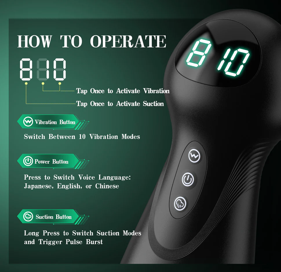 SolaceX - Intense Suction & Vibration Pleasure Male Stroker Masturbator