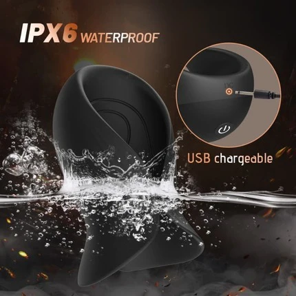 Tarzanee - 12 Super Vibrating 2 in 1 Male Penis Vibrator