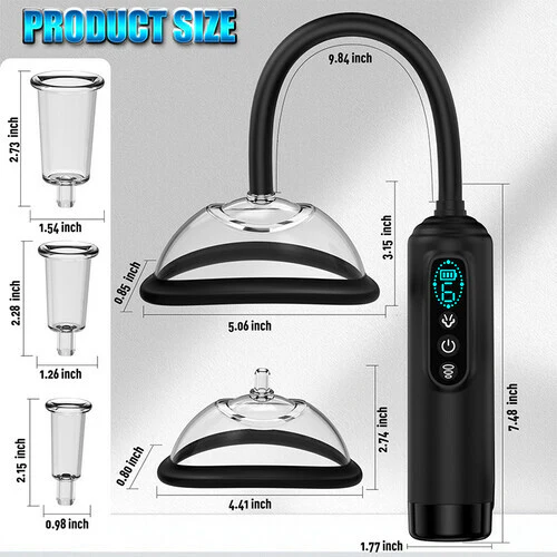 Tarzanee - Automatic Vacuum Nipple Pump & Vagina Pussy Pump With 5 Cups