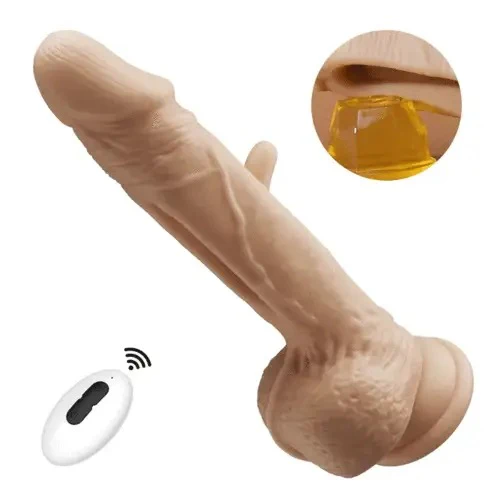 Tarzanee - Hollow Flapping Silicone Dildo Vibrator 8.38 IN
