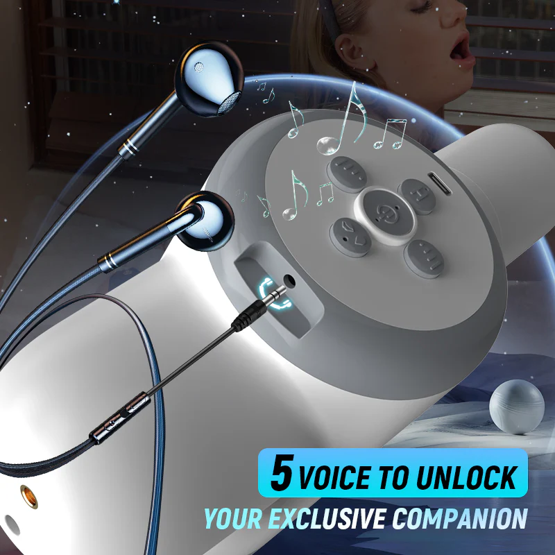 Tarzanee - Automatic Lubrication 8 Thrusting & Sucking Handheld Male Stroker