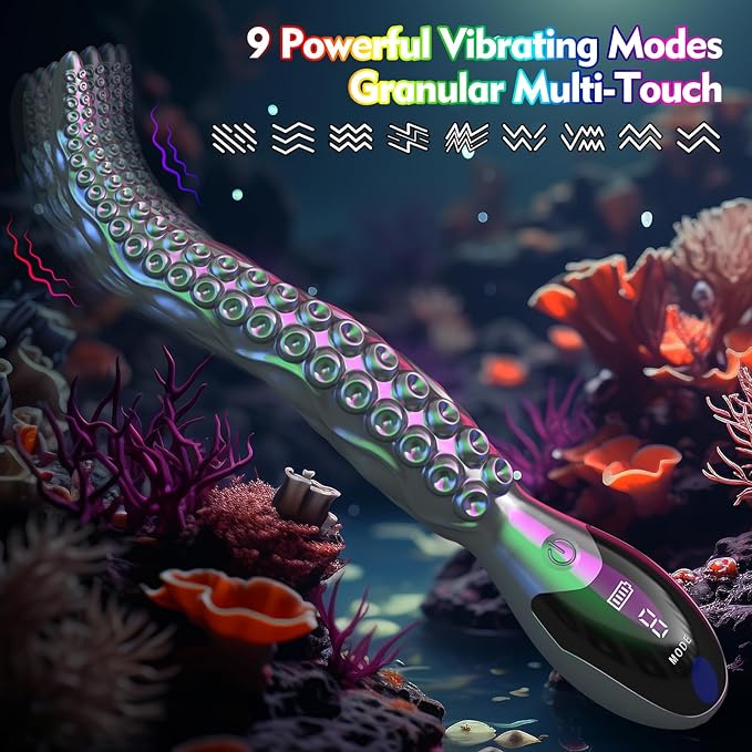 Tarzanee - Octopus Tentacle Clitoral Lifelike Monster Vibrating Dildos