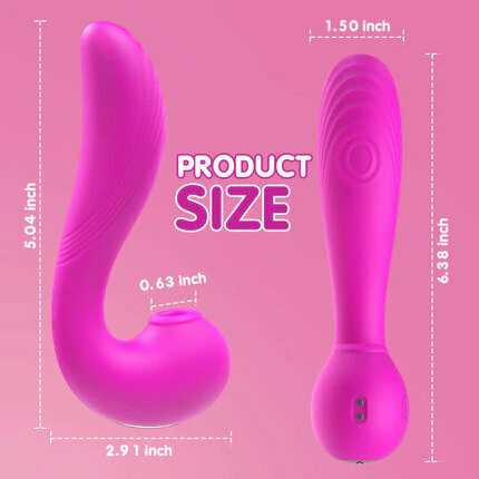 TRIPLE AROUSAL Clitoral Sucking 5 Licking 10 Vibrating Vibrator