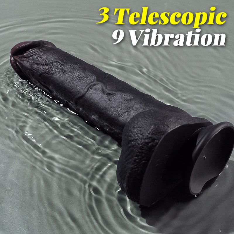 Tarzanee- 3 Thrusting 9 Vibration Heating Big Brown Dildo Tattooed Men